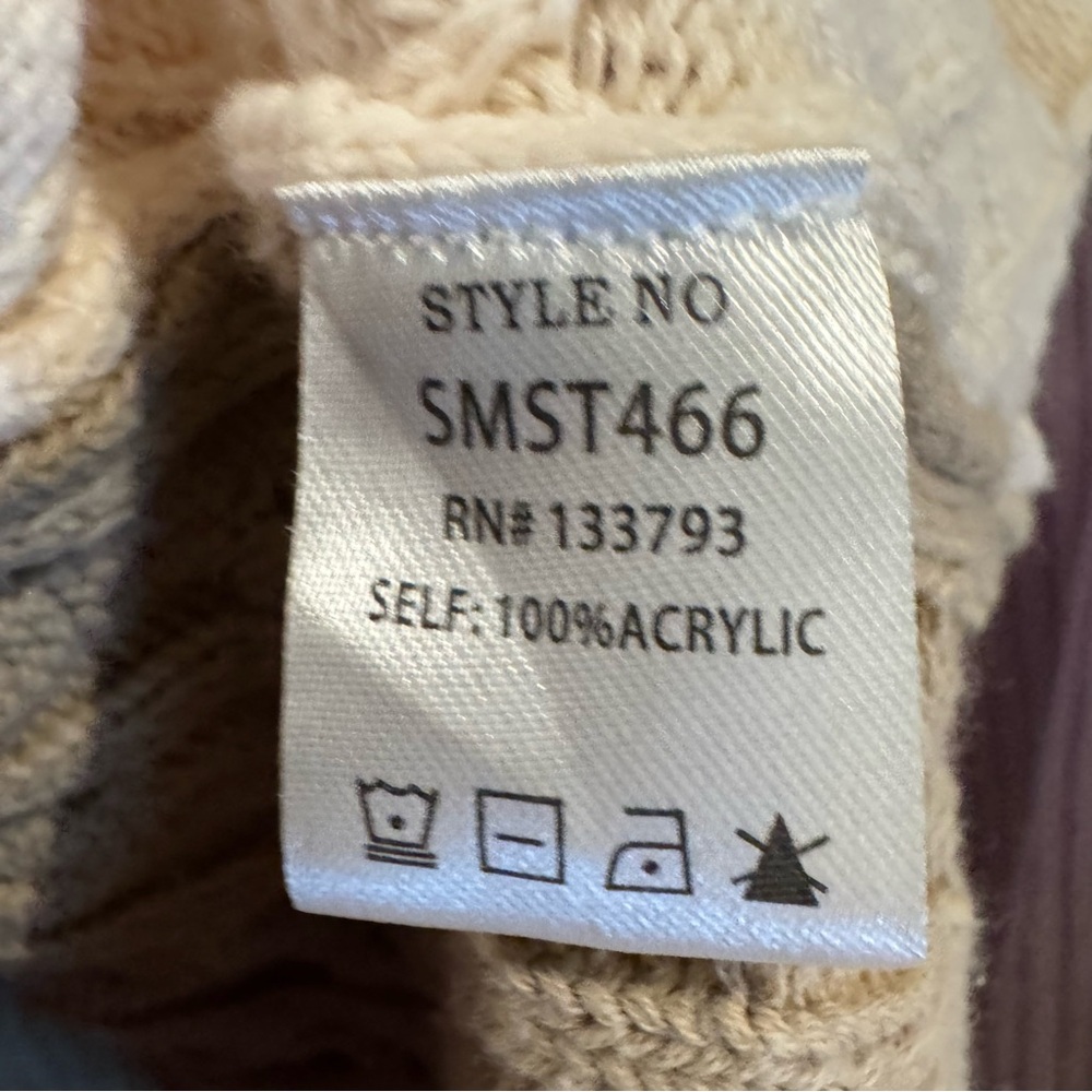 Pol Patchwork Colorblock Cable Knit Cardigan Smal… - image 6